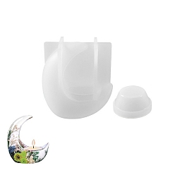 Луна Луна diy свечи силиконовые формы, для изготовления ароматических свечей, луна, 97x97x104 мм