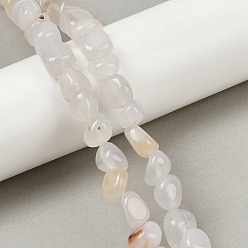 Натуральный Агат Природный агат бисер нитей, упавший камень, самородки, 7~11x7~13 мм, отверстие : 0.8~1 мм, около 38 шт / нитка, 15.35 дюйм (39 см)