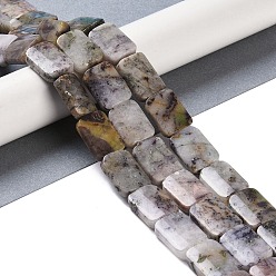 Natural Agate Natural Agate Beads Strands, Rectangle, 13x18x6mm, Hole: 0.8mm, about 22pcs/strand, 15.75''(40cm)