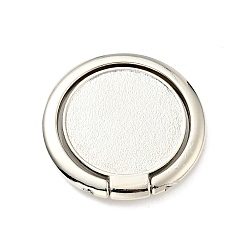 Платина Плоская круглая подставка для мобильного телефона из сплава, вращение кольцо для захвата пальца подножка, платина, 31x4 мм