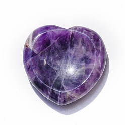 Аметист Натуральный аметист, камень беспокойства сердца для балансировки Рейки, украшения для домашнего экрана, 30x8 мм