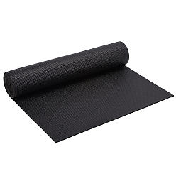 Black PVC Tool Box Anti-slip Mats, Rectangle, Black, 2440x410mm