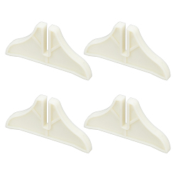 Cornsilk Plastic Triangle Buckle, Angle Buckles Clip for Background Fastening, Cornsilk, 42x90x8mm, 2pcs/set