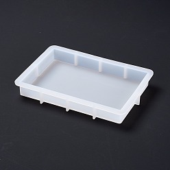Белый Силиконовые формы для украшения своими руками, для изготовления образцов сухих цветов, формы для литья смолы, для уф-смолы, изготовление ювелирных изделий из эпоксидной смолы, прямоугольные, белые, 166x116x21 мм, внутренний диаметр: 99x149 мм
