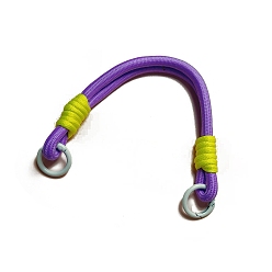 Blue Violet Nylon Braided Lanyard, Mobile Strap, with Metal Clasp, Phone Cases Accessories, Blue Violet, 30cm