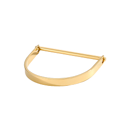Настоящее золото 14K 304 браслеты из нержавеющей стали, г-образный, ионное покрытие (ip), реальный 14 k позолоченный, внутренний диаметр: 2-1/2 дюйм (6.2 см)