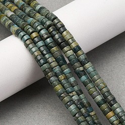 Другие Нефриты Нити бусин из натурального нефрита шушан, диск, Heishi бусы, 4~5x2~2.5 мм, отверстие : 0.7 мм, около 160 шт / нитка, 15'' (38.1 см)