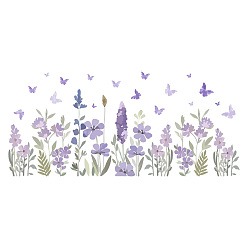 Цветок Наклейки на стену из пвх, отделка стен, цветочным узором, 290x1180 мм, 2 шт / комплект