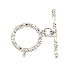 Платина Латуни Переключить застежками, без кадмия, без никеля и без свинца, кольцо, платина, 18x16.5x2 мм, отверстие : 1.4 мм, бар: 26x4x2 mm, отверстие : 1.4 мм