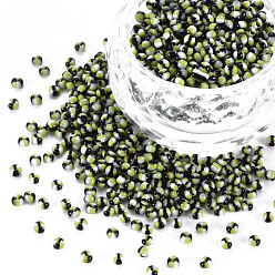 Green Yellow 12/0 Glass Seed Beads, Green Yellow, 2mm, hole: 0.8mm