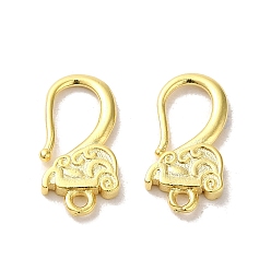 Настоящее золото 24K Латунная проволока для ушей, Крючки для серьги, с петлей, реальный 24 k позолоченный, 15.5x8x2 мм, отверстие : 1.2 мм, штифты : 0.82 мм