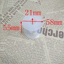 Снежный Пластиковые пустые катушки для проволоки, нить шпульки, снег, 5.8x5.5 см, Внутренний диаметр: 2.1 cm