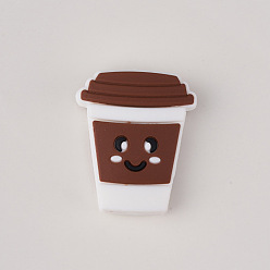 Кокосово-Коричневый Пищевые экологически чистые силиконовые фокусные шарики, чашка с улыбающимся лицом, кокосового коричневый, 31x25x9 мм