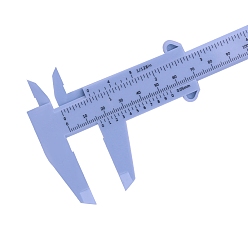 Васильковый Пластиковый скользящий штангенциркуль, двойная шкала, портативная линейка мм/дюйм, васильковый, диапазон измерения: 15см