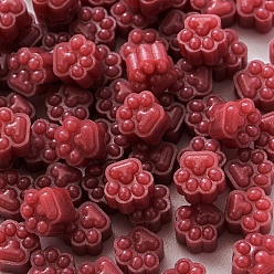 (123L) Белый крем непрозрачный блеск Отпечаток лапы частицы сургуча, для ретро печать печать, огнеупорный кирпич, 9.5x8.5x6 мм