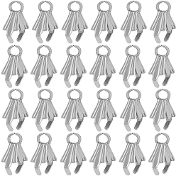 Нержавеющая Сталь Цвет 160шт. нержавеющая сталь скобы для колки льда, цвет нержавеющей стали, 8x3x7.5 мм, отверстие : 1.5 мм, штифты : 0.9 мм