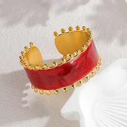 None 304 эмалированные браслеты-манжеты из нержавеющей стали для женщин, внутренний диаметр: 2x2-3/8 дюйм (5x6 см)