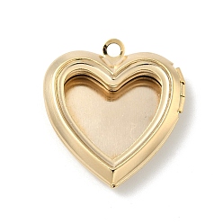 Настоящее золото 24K Подвески-медальоны в форме сердца из латуни, стойки покрытие, долговечный, без свинца и без кадмия, реальный 24 k позолоченный, 24x23x4.5 мм, отверстие : 2 мм, внутренний диаметр: 16.5x16 мм