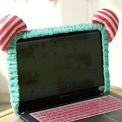 Бирюза Тканевый пылезащитный чехол для монитора компьютера, бирюзовые, 180 мм