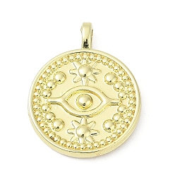 Золотой Подвески из сплава , плоские круглые прелести, без свинца, без кадмии и без никеля, стойки покрытие, золотые, 19x15x2.5 мм, отверстие : 1.5x1 мм