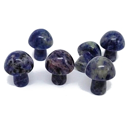Содалитовое Фигурки целебных грибов из натурального содалита, Украшения из камня с энергией Рейки, 20 мм