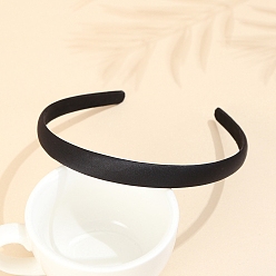 Черный Атласные резинки для волос, ювелирные аксессуары для волос, чёрные, 370x15 мм