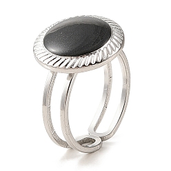 Нержавеющая Сталь Цвет 304 эмалированные открытые манжеты из нержавеющей стали для женщин, круглые, цвет нержавеющей стали, внутренний диаметр: регулируемый