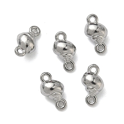 Shell Shape Океан 304 подвески-соединители из нержавеющей стали, цвет нержавеющей стали, не тускнеет, формы раковины, 8.5x4.5x3.5 мм, отверстие : 1 мм