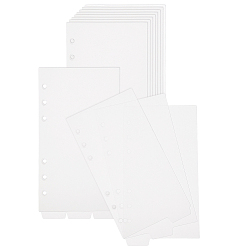 Прозрачный 3шт. пластиковые разделители для папок, Вкладка индексной страницы для планировщика, блокнота и переплетных листов, прямоугольные, прозрачные, 180x95x0.4 мм