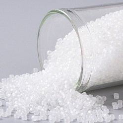 (161F) Transparent AB Frost Crystal Круглые бусины toho, японский бисер, (161 f) прозрачный аб морозный кристалл, 15/0, 1.5 мм, отверстие : 0.7 мм, о 3000шт / бутылка, 10 г / бутылка