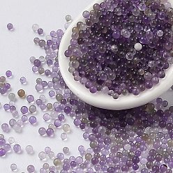 Amethyst Natural Amethyst Beads, No Hole/Undrilled, Round, 1.5mm