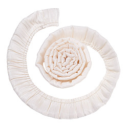 Желтая Старая Ткань  9 ярдов шифоновой складчатой кружевной ленты, кружевной отделкой, аксессуары для одежды, старое кружево, 1-1/8 дюйм (30 мм)