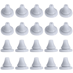 Гейнсборо 3 силиконовые крепления для пакетов, конус, светло-серые, 7.5x6.5 мм, отверстие : 1~2.5 мм, 50 шт / пакет