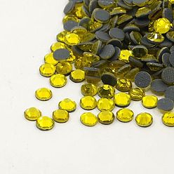 Цитрин Стекла исправление горный хрусталь, класс АА, плоская спина и гранеными, полукруглый, цитрин, сс 10, 2.7~2.8 мм , около 1440 шт / мешок