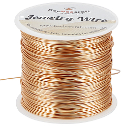 Настоящее золото 18K 80м круглый медный провод, медная проволока для бисероплетения для изготовления ювелирных изделий, реальный 18 k позолоченный, 0.6 мм, 22 датчик, около 262.47 футов (80 м) / комплект