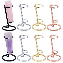 (52) Непрозрачная лаванда 8 шт. 4 цвета железные хрустальные стенды для демонстрации скипетров, держатели хрустальных шаров, разноцветные, 97x60.5 мм, 2 шт / цвет