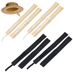 (52) Непрозрачная лаванда 8шт 2 цвета полиэстер шапка размер уменьшающая подкладка, подкладка для пота, защита воротника рабочего костюма, разноцветные, 500x31x1 мм, 4 шт / цвет