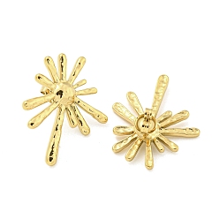 Golden Ion Plating(IP) 304 Stainless Steel Earring Findings, Golden, 30x22.5mm