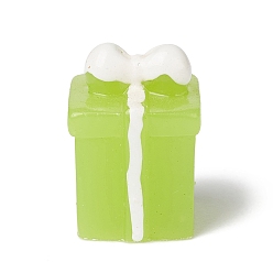 Box Украшение дисплея статуи из смолы в рождественском стиле, Украшение дома с микро-ландшафтом, коробка, 13x11x18 мм