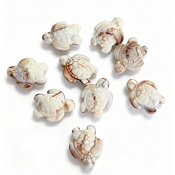 Tortoise Непрозрачные акриловые бусины, цвет морской раковины, черепаха, 17x14 мм
