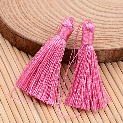 Hot Pink Nylon Thread Tassel Big Pendant Decorations, Hot Pink, 43x6mm