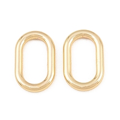 Golden 304 Edelstahl verbindet Ringe, ellipsenförmige, Gestell, langlebig überzogen, golden, 19x12x2.5 mm