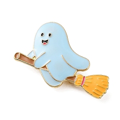 Ghost Эмалированные булавки на Хэллоуин, булавки из сплава для лацканов одежды рюкзака, призрак, 31x48 мм