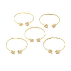 Настоящее золото 18K Прозрачный кубический цирконий квадратный открытый браслет-манжета, латунный браслет с крутящим моментом для женщин, без кадмия, без никеля и без свинца, реальный 18 k позолоченный, внутренний диаметр: 2-1/4 дюйм (5.7 см)