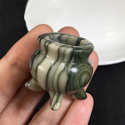 Gemstone Драгоценный камень курильница форма дисплей украшение, подставка-держатель для хрустальной сферы, 30x30 мм