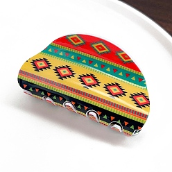 Мокасин Акриловые коготь заколки, аксессуары для волос для женщин и девочек, арка, мокасин, 45x80 мм