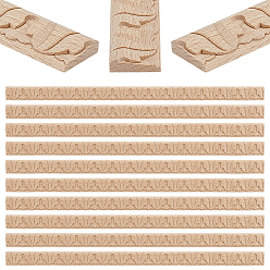 BurlyWood 20Pcs Wood Ceiling Molding, Wall Trim for Furniture, Door, Wardrobe, Home Decor, BurlyWood, 403x15x6.5mm