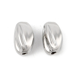 Платина Латунные бусины, стойки покрытие, долговечный, без свинца и без кадмия, самородки, платина, 12.5x8.5x7.5 мм, отверстие : 1.8 мм