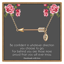 Letter J Латунные микропаве прозрачные кубические цирконии стрела с подвеской в виде буквы, золотые, буква J, 15.75 дюйм (40 см)