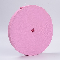 Бледно-Розовый Цветная плоская эластичная резинка, швейные принадлежности для одежды, розовый жемчуг, 25 мм, 40 м / рулон